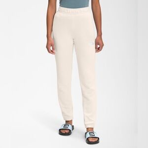 The North Face Simple Logo Joggers Cream Sweatpants Relaxed Fit